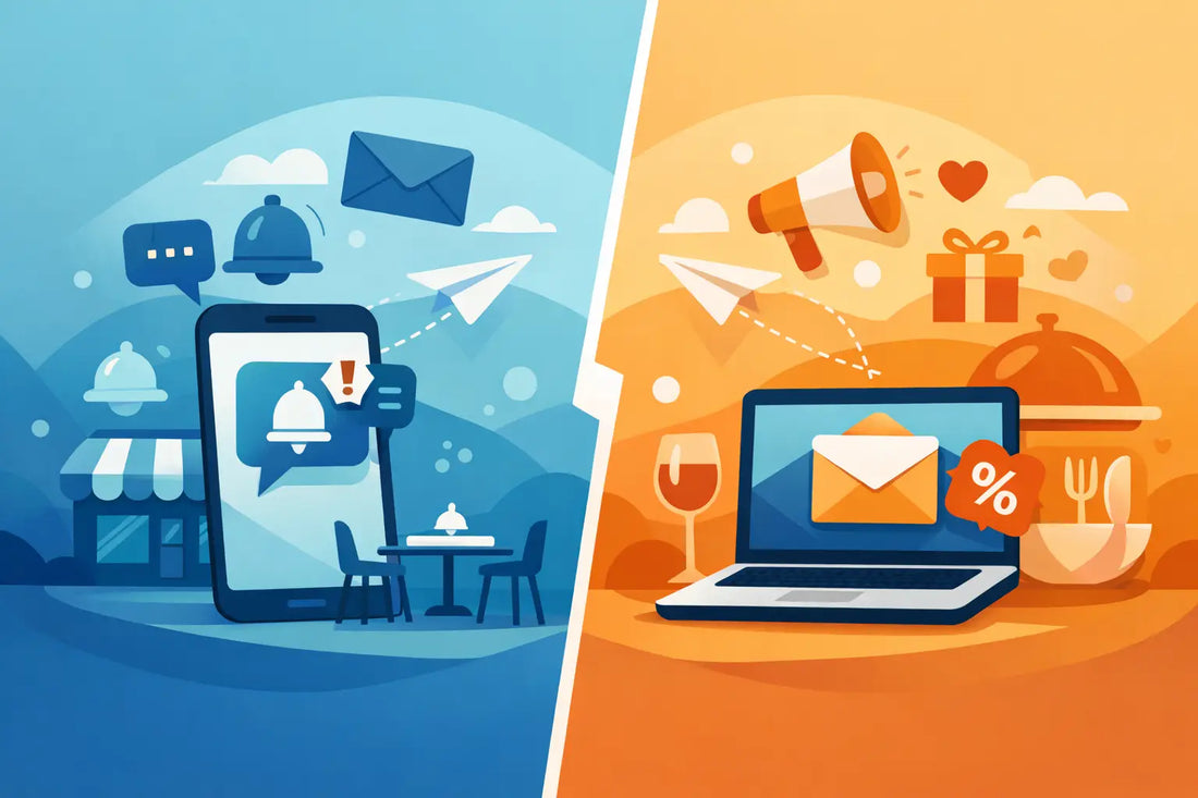 SMS Alerts vs Email Offers for Restaurants